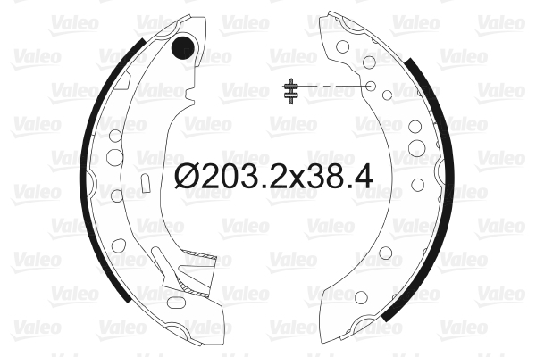 Set saboti frana 562997 VALEO - Material frictiune sabot frana/ sabot frana Set saboti frana 562997 VALEO - Material frictiune sabot frana/ sabot frana