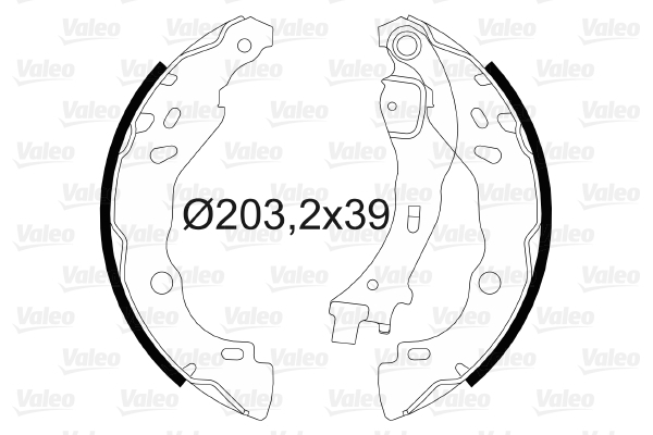 Set saboti frana 564006 VALEO - Material frictiune sabot frana/ sabot frana Set saboti frana 564006 VALEO - Material frictiune sabot frana/ sabot frana