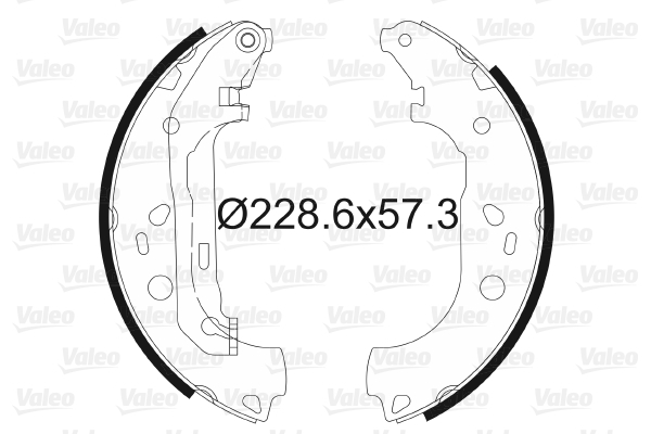 Set saboti frana 564011 VALEO - Material frictiune sabot frana/ sabot frana Set saboti frana 564011 VALEO - Material frictiune sabot frana/ sabot frana