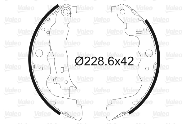 Set saboti frana 564104 VALEO - Material frictiune sabot frana/ sabot frana Set saboti frana 564104 VALEO - Material frictiune sabot frana/ sabot frana