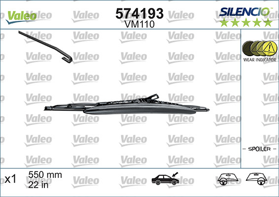 lamela stergator 574193 VALEO - Stergator de parbriz lamela stergator 574193 VALEO - Stergator de parbriz