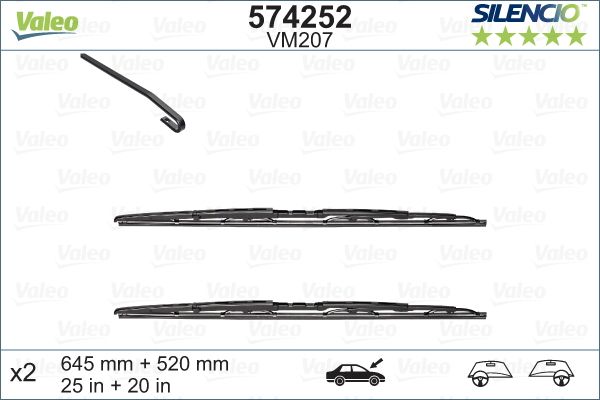 lamela stergator 574252 VALEO - Stergator de parbriz lamela stergator 574252 VALEO - Stergator de parbriz