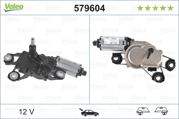 motor stergator 579604 VALEO - Motoras stergator de parbriz motor stergator 579604 VALEO - Motoras stergator de parbriz