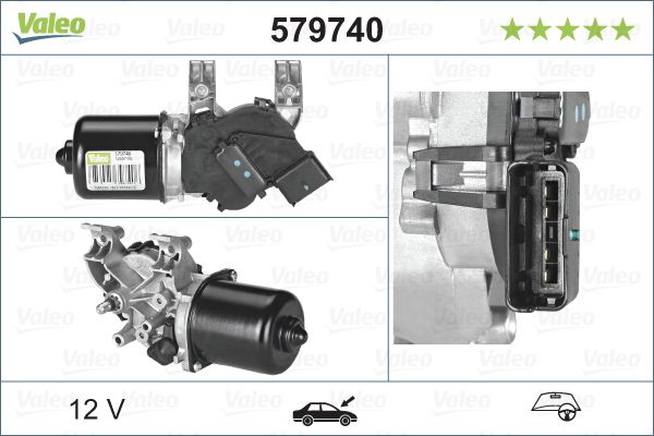 motor stergator 579740 VALEO - Motoras stergator de parbriz motor stergator 579740 VALEO - Motoras stergator de parbriz
