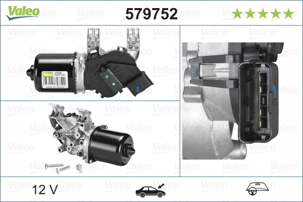 motor stergator 579752 VALEO - Motoras stergator de parbriz motor stergator 579752 VALEO - Motoras stergator de parbriz