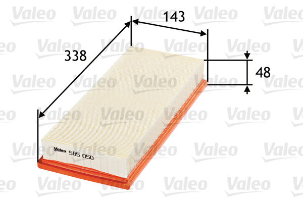 Filtru aer 585050 VALEO - Admisie aer motor