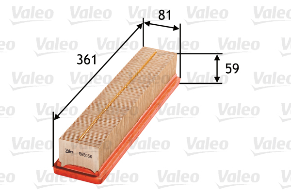 Filtru aer 585056 VALEO - Filtru aer/ carcasa Filtru aer 585056 VALEO - Filtru aer/ carcasa