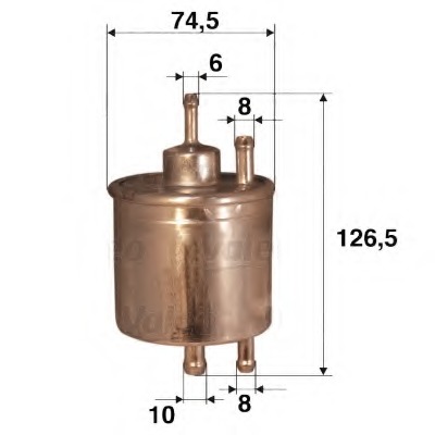 filtru combustibil 587019 VALEO - Filtru combustibil/carcasa filtru combustibil 587019 VALEO - Filtru combustibil/carcasa