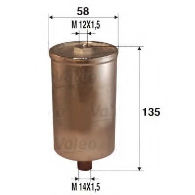 filtru combustibil 587200 VALEO - Filtru combustibil/carcasa filtru combustibil 587200 VALEO - Filtru combustibil/carcasa