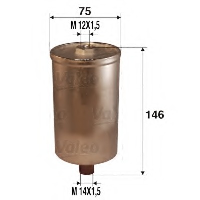 filtru combustibil 587206 VALEO - Filtru combustibil/carcasa filtru combustibil 587206 VALEO - Filtru combustibil/carcasa