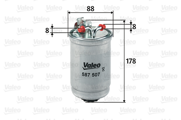 filtru combustibil 587507 VALEO - Filtru combustibil/carcasa filtru combustibil 587507 VALEO - Filtru combustibil/carcasa