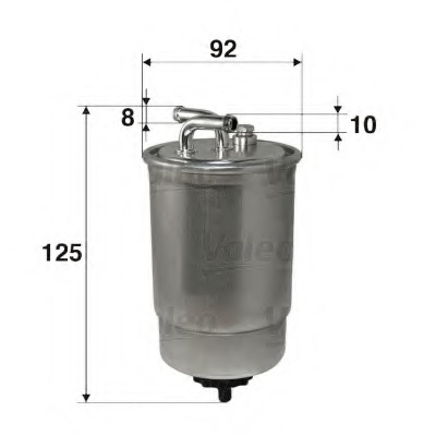 filtru combustibil 587509 VALEO - Filtru combustibil/carcasa filtru combustibil 587509 VALEO - Filtru combustibil/carcasa