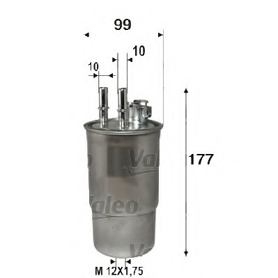 filtru combustibil 587551 VALEO - Filtru combustibil/carcasa