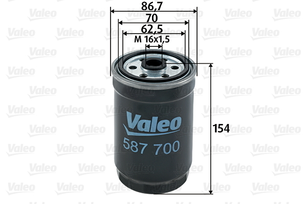 filtru combustibil 587700 VALEO - Filtru combustibil/carcasa filtru combustibil 587700 VALEO - Filtru combustibil/carcasa