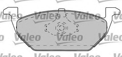 set placute frana,frana disc 597282 VALEO - Frana disc set placute frana,frana disc 597282 VALEO - Frana disc