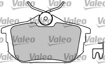 set placute frana,frana disc 597568 VALEO - Set placute frana set placute frana,frana disc 597568 VALEO - Set placute frana