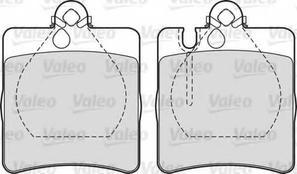 set placute frana,frana disc 598447 VALEO - Set placute frana set placute frana,frana disc 598447 VALEO - Set placute frana
