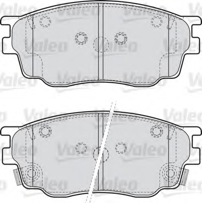 set placute frana,frana disc 598647 VALEO - Set placute frana set placute frana,frana disc 598647 VALEO - Set placute frana