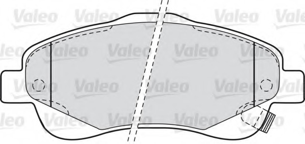 set placute frana,frana disc 598665 VALEO - Frana disc
