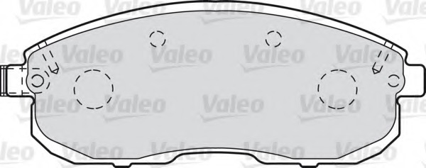 set placute frana,frana disc 601013 VALEO - Frana disc