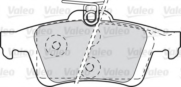set placute frana,frana disc 601044 VALEO - Frana disc