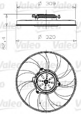Ventilator, radiator 696001 VALEO - Ventilator radiator Ventilator, radiator 696001 VALEO - Ventilator radiator