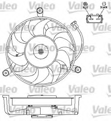 Ventilator, radiator 696043 VALEO - Gmv (electroventilator )