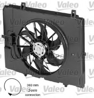 motor electric,ventilator 696052 VALEO - Ventilator radiator