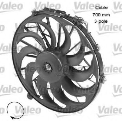 Ventilator, radiator 696058 VALEO - Gmv (electroventilator )
