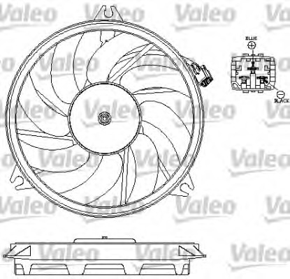 Ventilator, radiator 696069 VALEO - Ventilator radiator