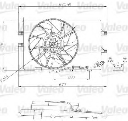 motor electric,ventilator 696130 VALEO - Ventilator radiator motor electric,ventilator 696130 VALEO - Ventilator radiator