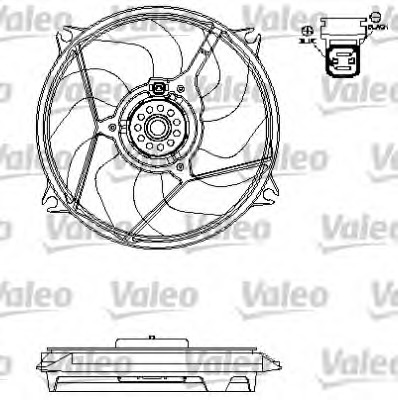 Ventilator, radiator 696138 VALEO - Gmv (electroventilator ) Ventilator, radiator 696138 VALEO - Gmv (electroventilator )
