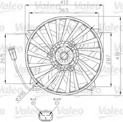 Ventilator, radiator 696139 VALEO - Gmv (electroventilator ) Ventilator, radiator 696139 VALEO - Gmv (electroventilator )