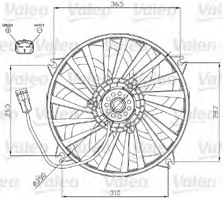 Ventilator, radiator 696177 VALEO - Gmv (electroventilator ) Ventilator, radiator 696177 VALEO - Gmv (electroventilator )