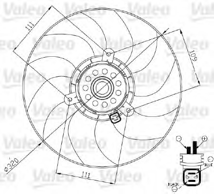 Ventilator, radiator 696189 VALEO - Ventilator radiator Ventilator, radiator 696189 VALEO - Ventilator radiator