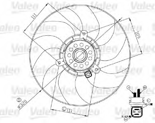 Ventilator, radiator 696190 VALEO - Ventilator radiator Ventilator, radiator 696190 VALEO - Ventilator radiator