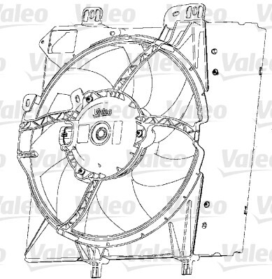 motor electric,ventilator 696238 VALEO - Ventilator radiator