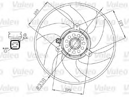 Ventilator, radiator 698375 VALEO - Gmv (electroventilator )