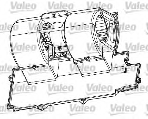 Ventilator, habitaclu 698511 VALEO - Motor ventilator/piese