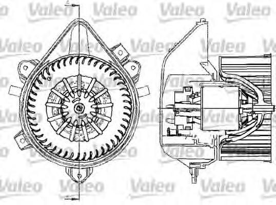 Ventilator, habitaclu 698533 VALEO - Motor ventilator/piese