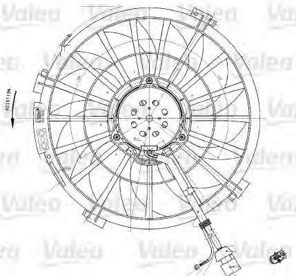 Ventilator, radiator 698542 VALEO - Gmv (electroventilator )