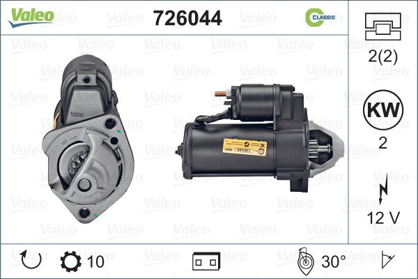 starter 726044 VALEO - Sistem pornire