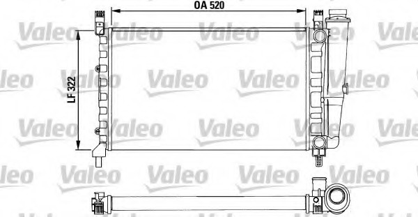 Radiator, racire motor 730489 VALEO - Radiator apa/piese Radiator, racire motor 730489 VALEO - Radiator apa/piese