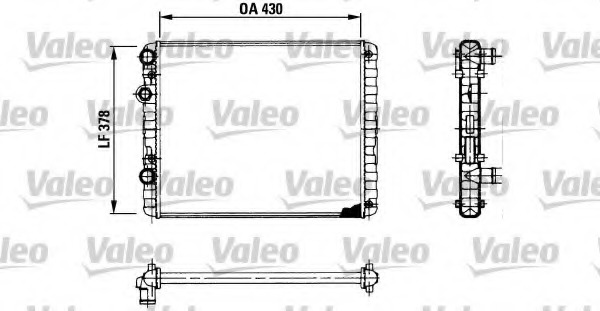 Radiator, racire motor 730956 VALEO - Radiator apa/piese Radiator, racire motor 730956 VALEO - Radiator apa/piese