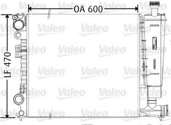 Radiator, racire motor 731165 VALEO - Radiator apa/piese Radiator, racire motor 731165 VALEO - Radiator apa/piese