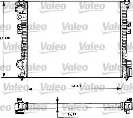 Radiator, racire motor 731166 VALEO - Radiator apa/piese Radiator, racire motor 731166 VALEO - Radiator apa/piese