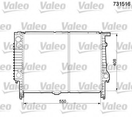 Radiator, racire motor 731516 VALEO - Radiator apa/piese Radiator, racire motor 731516 VALEO - Radiator apa/piese