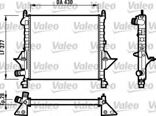 Radiator, racire motor 731552 VALEO - Radiator apa/piese Radiator, racire motor 731552 VALEO - Radiator apa/piese