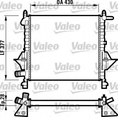 Radiator, racire motor 732051 VALEO - Radiator apa/piese Radiator, racire motor 732051 VALEO - Radiator apa/piese