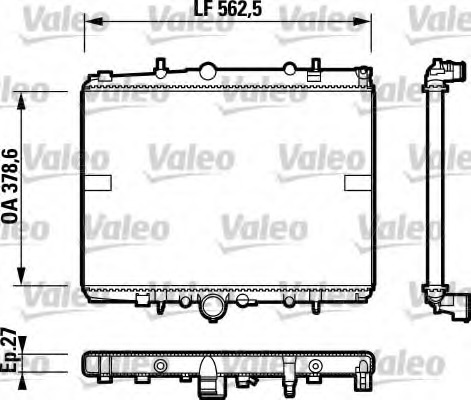 Radiator, racire motor 732599 VALEO - Radiator apa/piese Radiator, racire motor 732599 VALEO - Radiator apa/piese